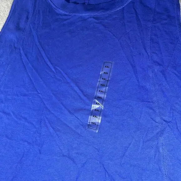 New W Tags Dicks Sporting Goods DSG Men's Blue Tank Top XXL Fits like Large/XL - Picture 3 of 5